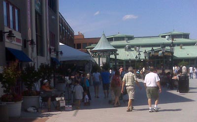 on the boardwalk in Alexandria