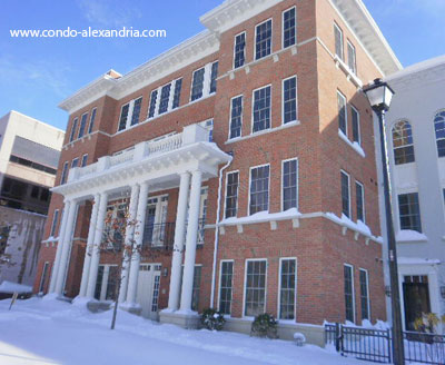 Abingdon Row in the snow