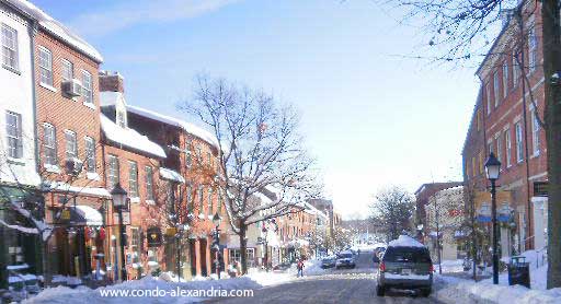 King Street with snow