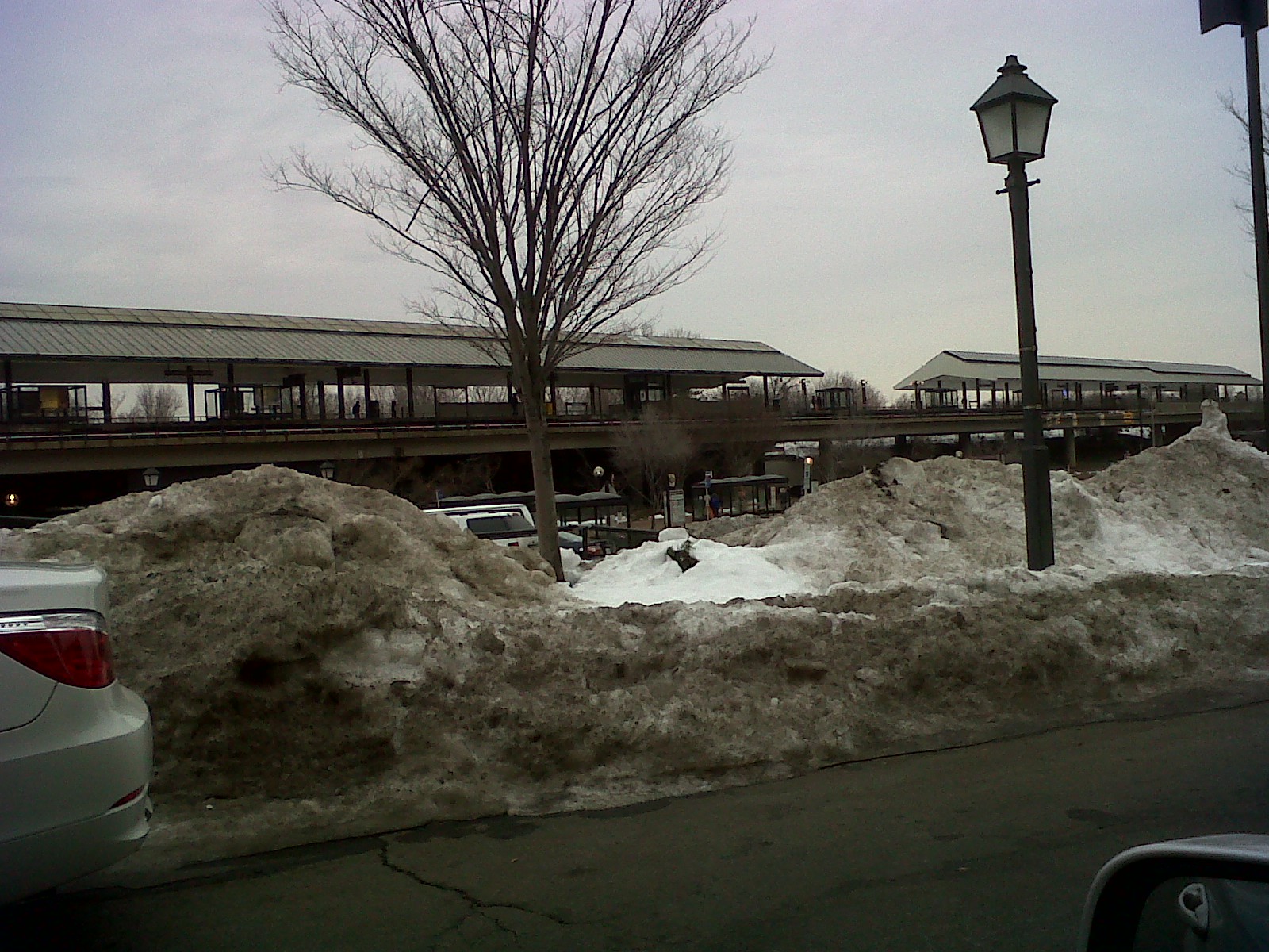 snow at King St. Metro