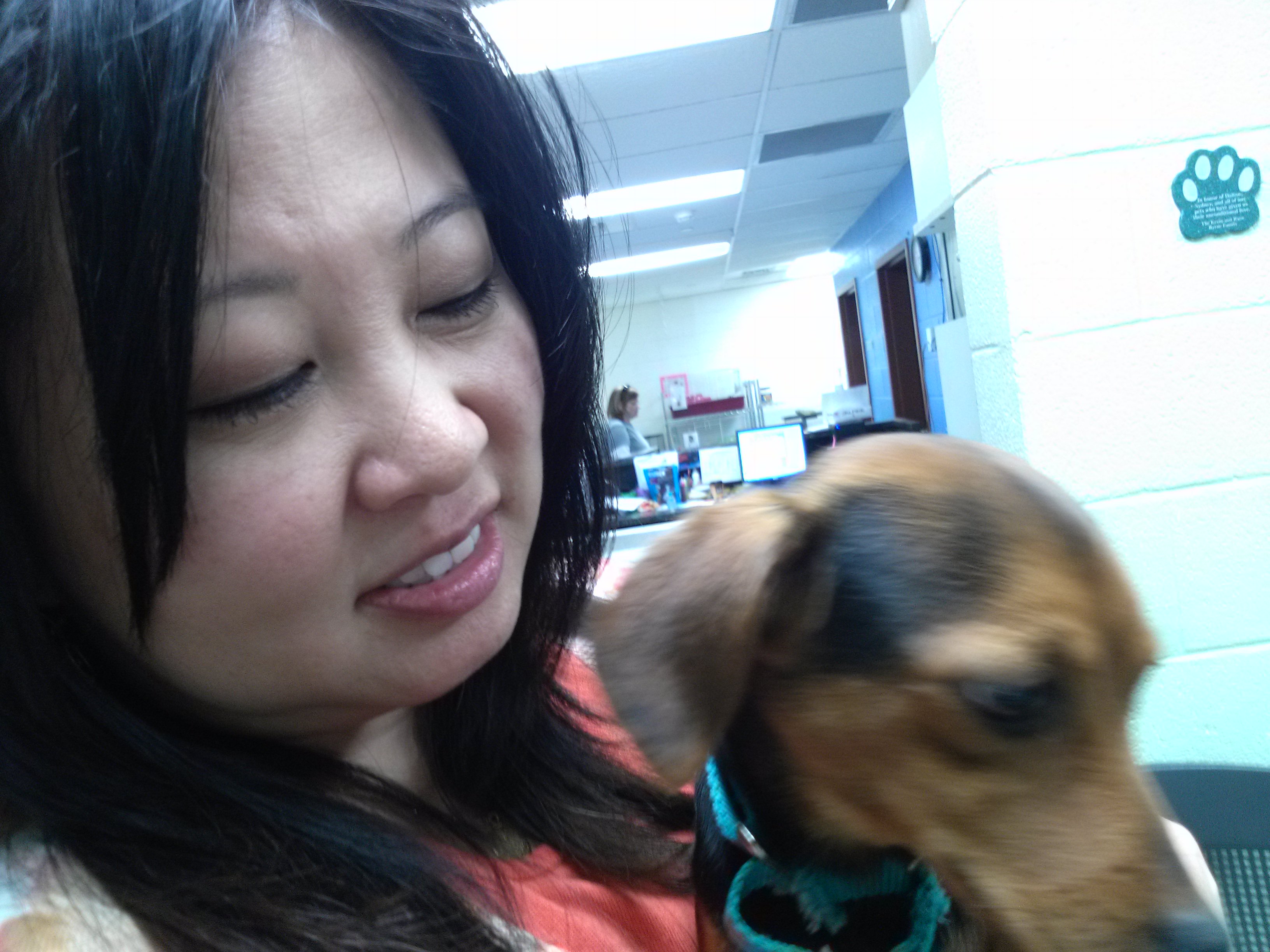Julie and dog