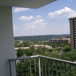 view from balcony