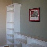 built-in shelving in alexandria house condo