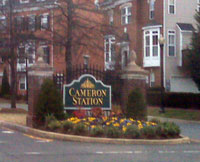 Entryway to Cameron Station