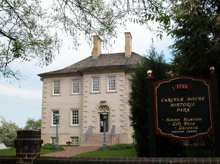 Historic Carlyle House in Old Town Alexandria is more than 250 years old.