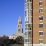Profile of new Carlyle District building, with Masonic Temple