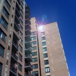 looking up at high-rise