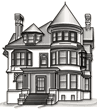 typical Victorian home