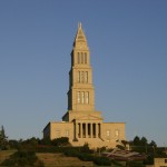 masonic temple from foot of hill