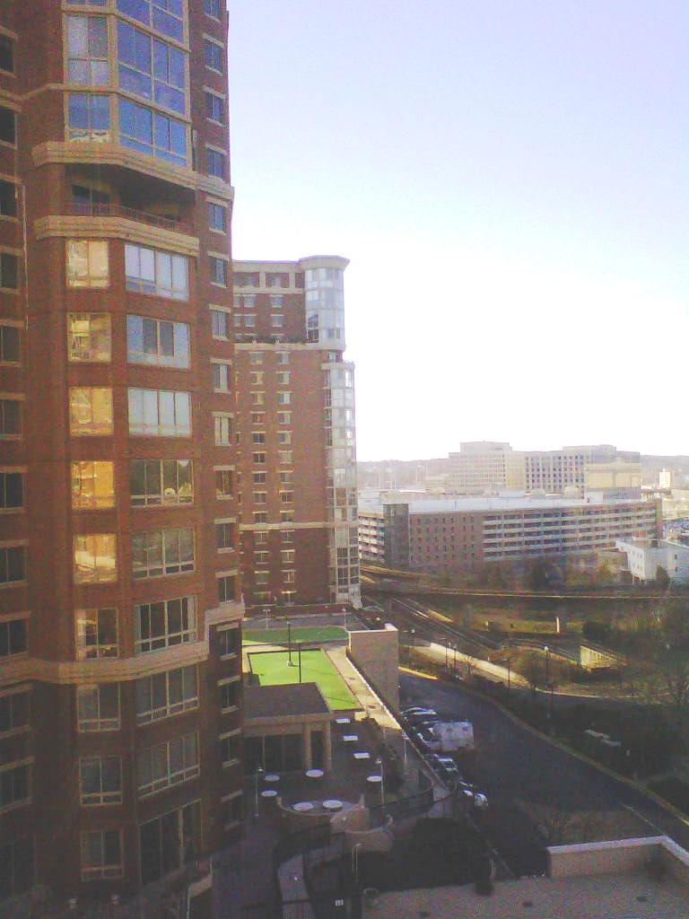 Carlyle Towers in the skyline of Carlyle District