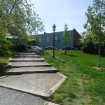 A inclined stair departure route