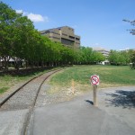 The path intersection with the tracks