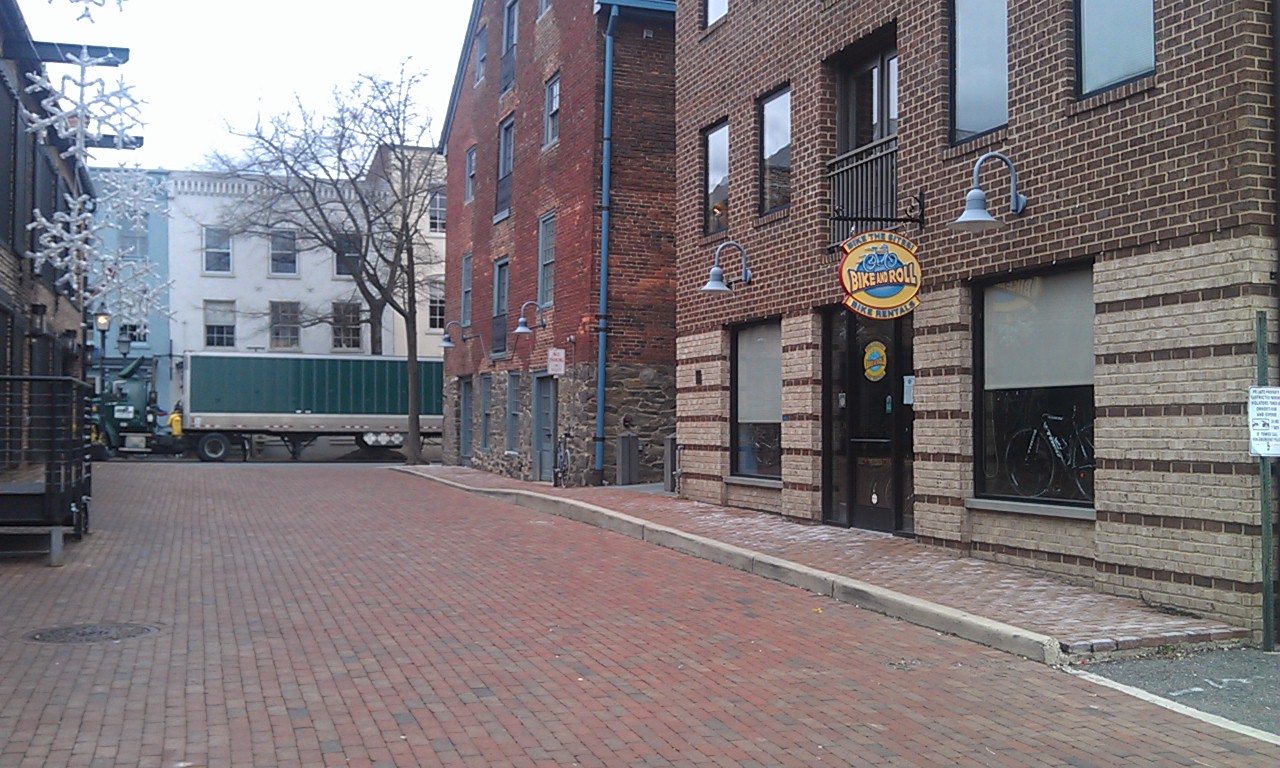 a chilly day in Old Town