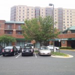 The Shops at Huntington Gateway from the parking lot