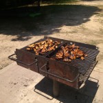 Tasty chicken being barbequed at Pohick Regional Park