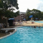 The diving board at the Belle View pool