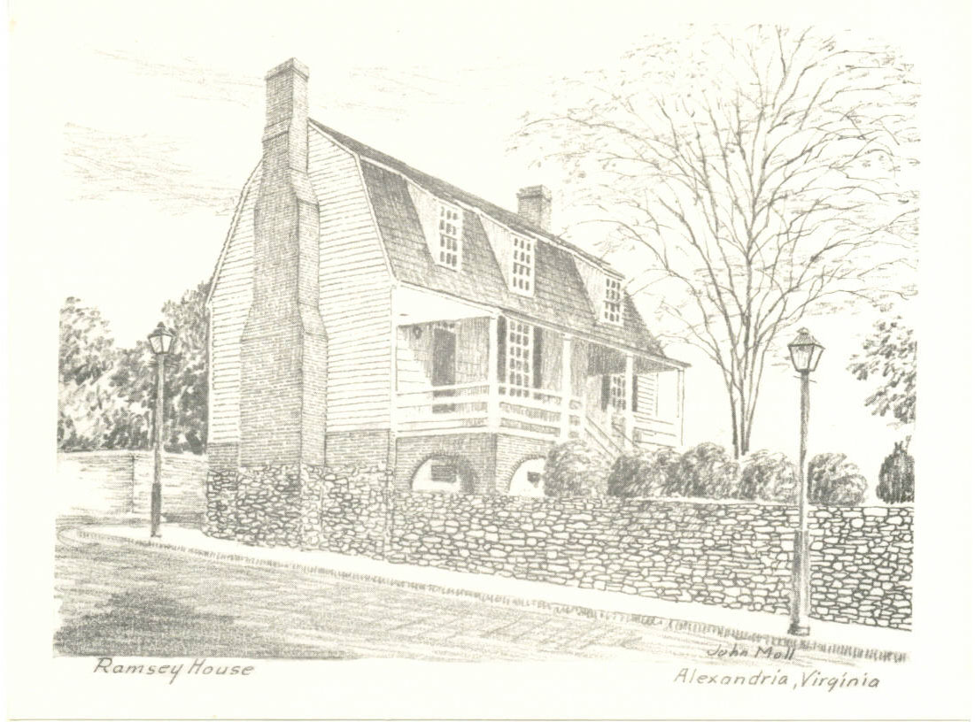 The oldest house (restored) in Alexandria, built by William Ramsey a prominent Scottish merchant is now headquarters of Alexandria Tourist Council.