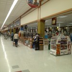 At the Commissary on Fort Belvoir near the check out
