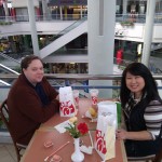 Will and Julie Nesbitt enjoy a meal at Landmark Mall