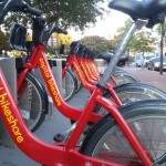 Capital bikeshare has a few locations in Old Town Alexandria