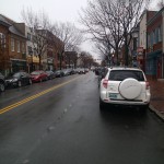 Rainy weather on King St.