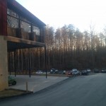 Paradise Springs is surrounded by forest
