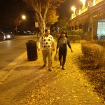 Will and Julie on their way to dinner in Del Ray