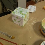 A ceramic before getting going in the oven at Paint This! in Old Town