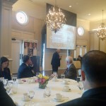 General William “Wild Bill” Weise, USMC (Ret.). gives a speech about his experience during the Vietnam War