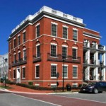 brick-styled condo