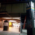 Rosslyn Metro station connects to the Blue & Orange line