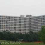High-rise brick condominium