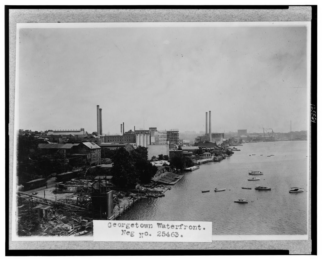Georgetown waterfront 1932