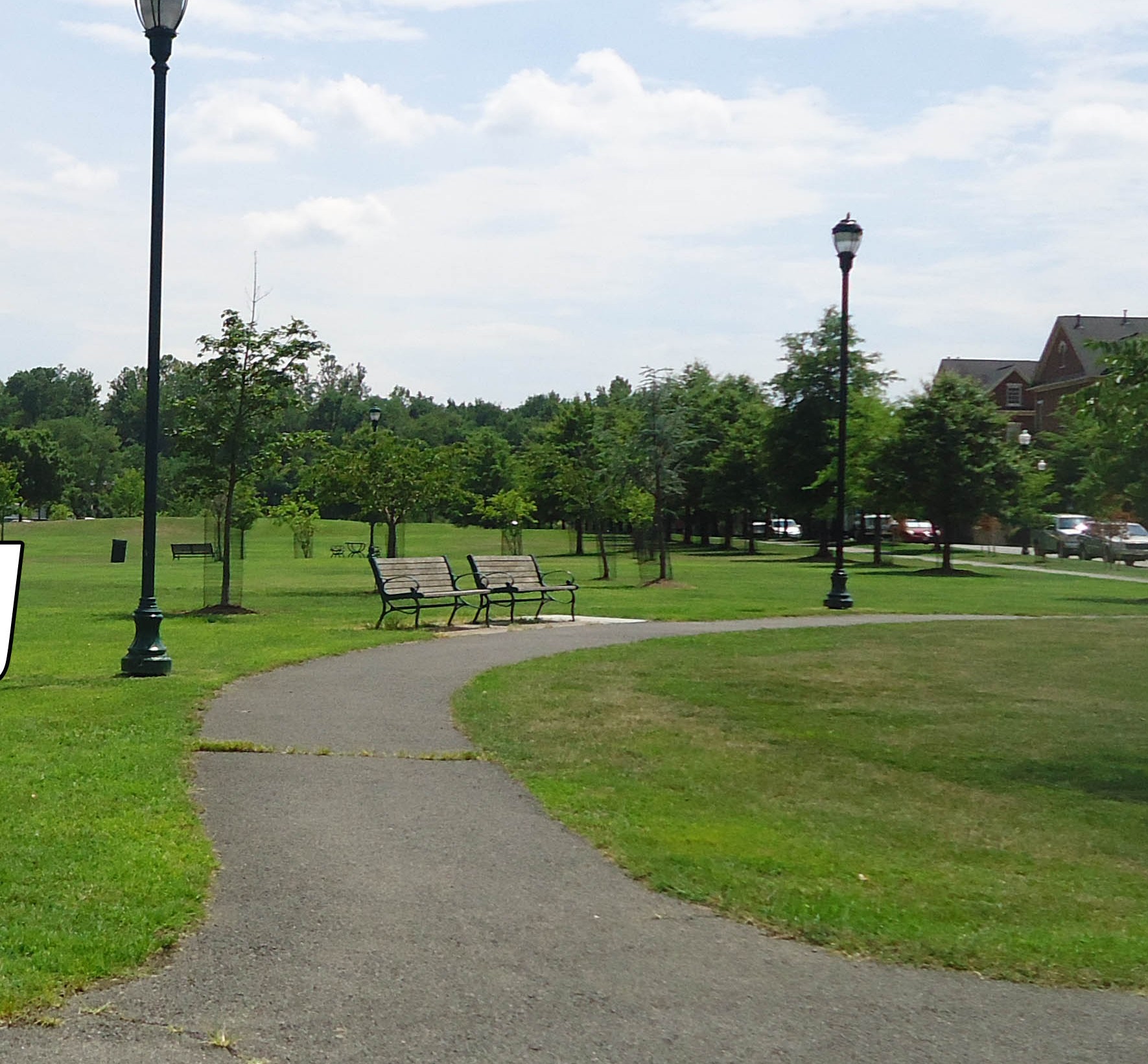 Ben Brenman Park has several paved walk ways