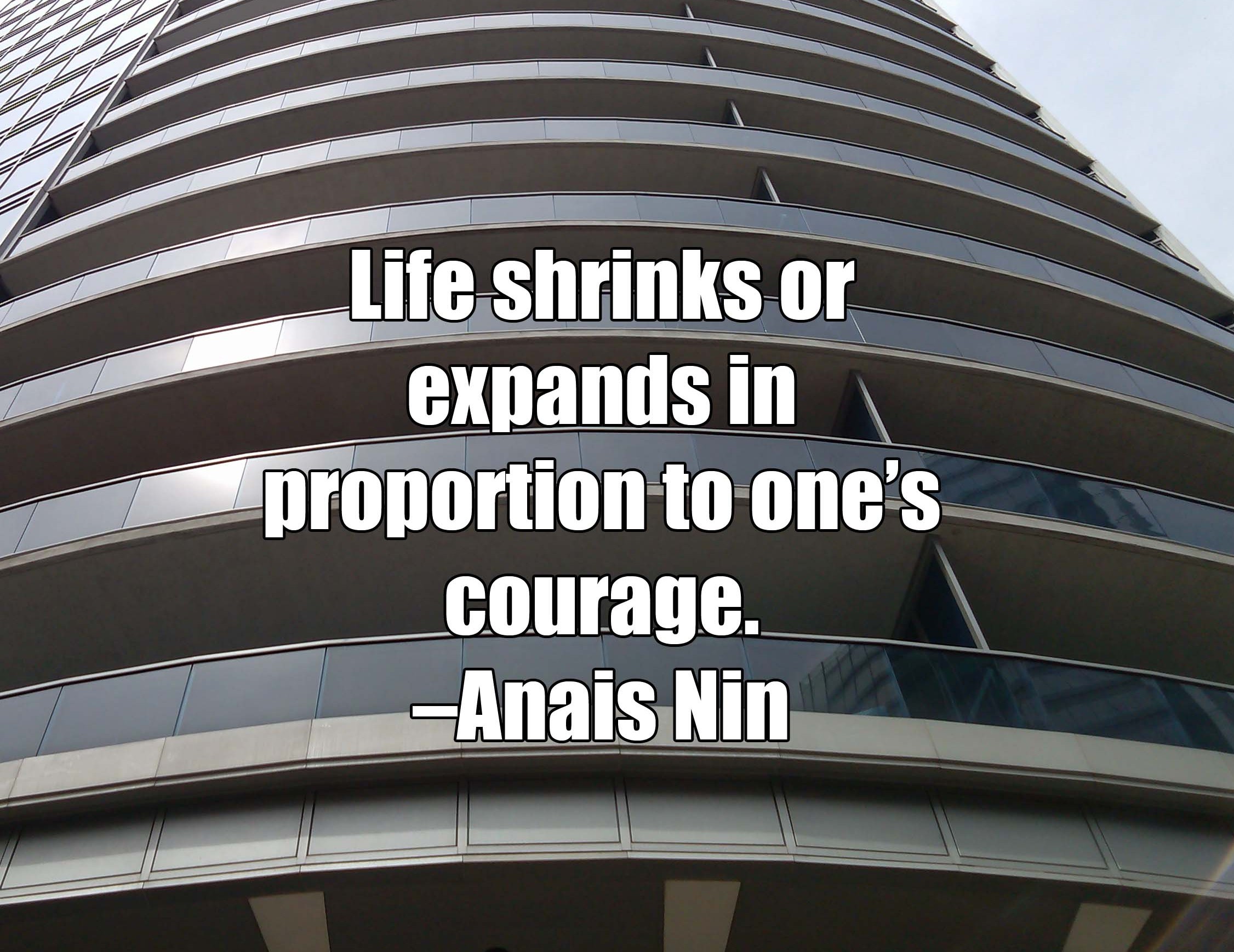 Looking up on a highrise