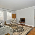 The front door enters into the living room