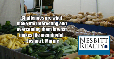 Produce at a farmers market