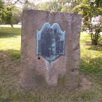 Commemoration stone honoring the 8 Presidents of Virginia