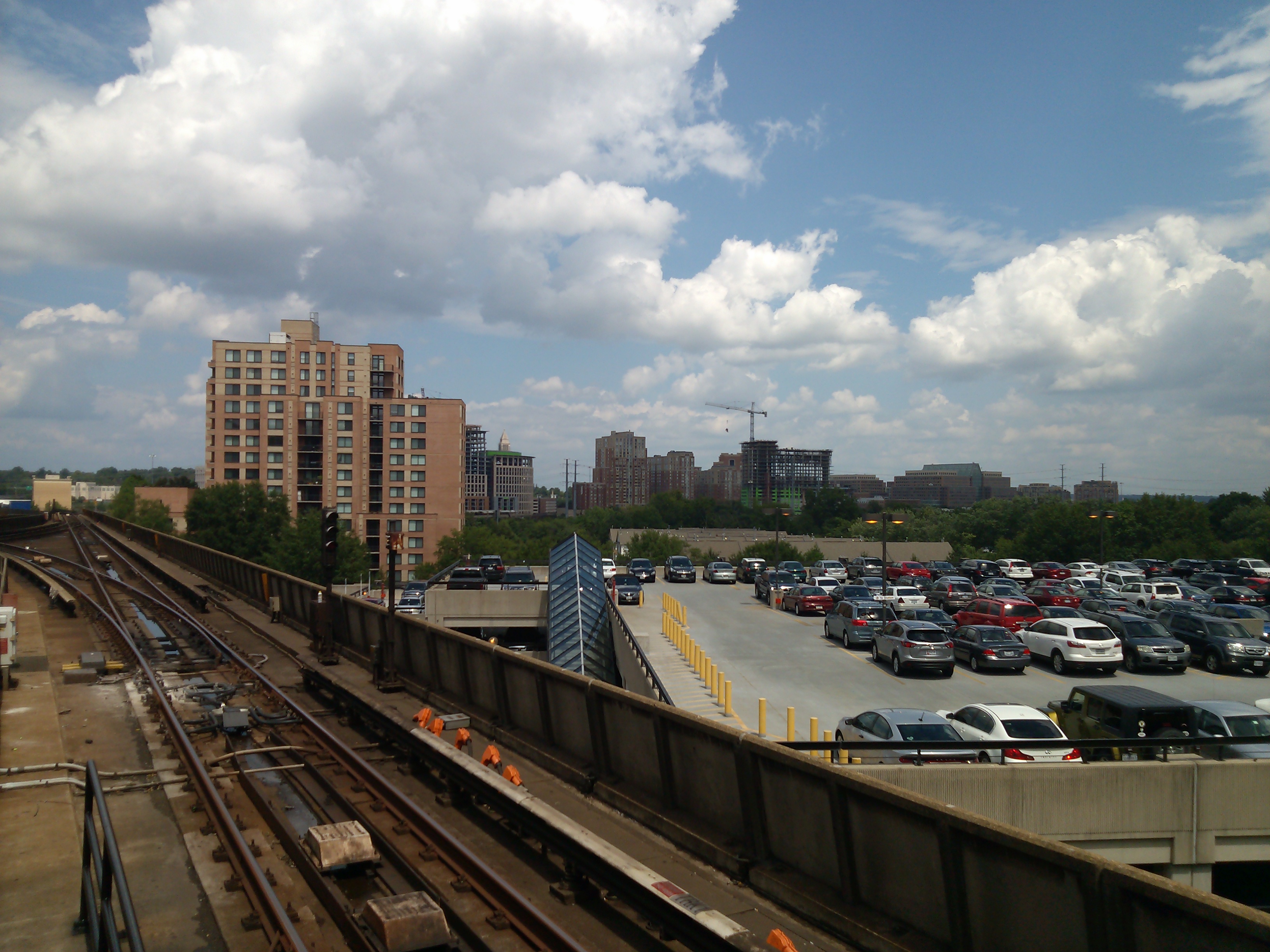 Undergoing construction on the Huntington skyline