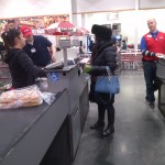Julie Nesbitt checks out at Costco