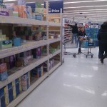 an aisle at Wal-Mart