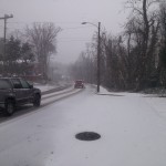 Belle View Boulevard in winter snow