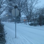 Bucknell Manor blizzard in January on Cavalier Drive