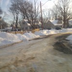 Bucknell Manor after heavy snow