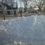 Bucknell Manor after heavy snow