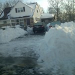 Bucknell Manor after heavy snow