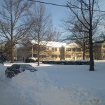 Belle View condos during winter