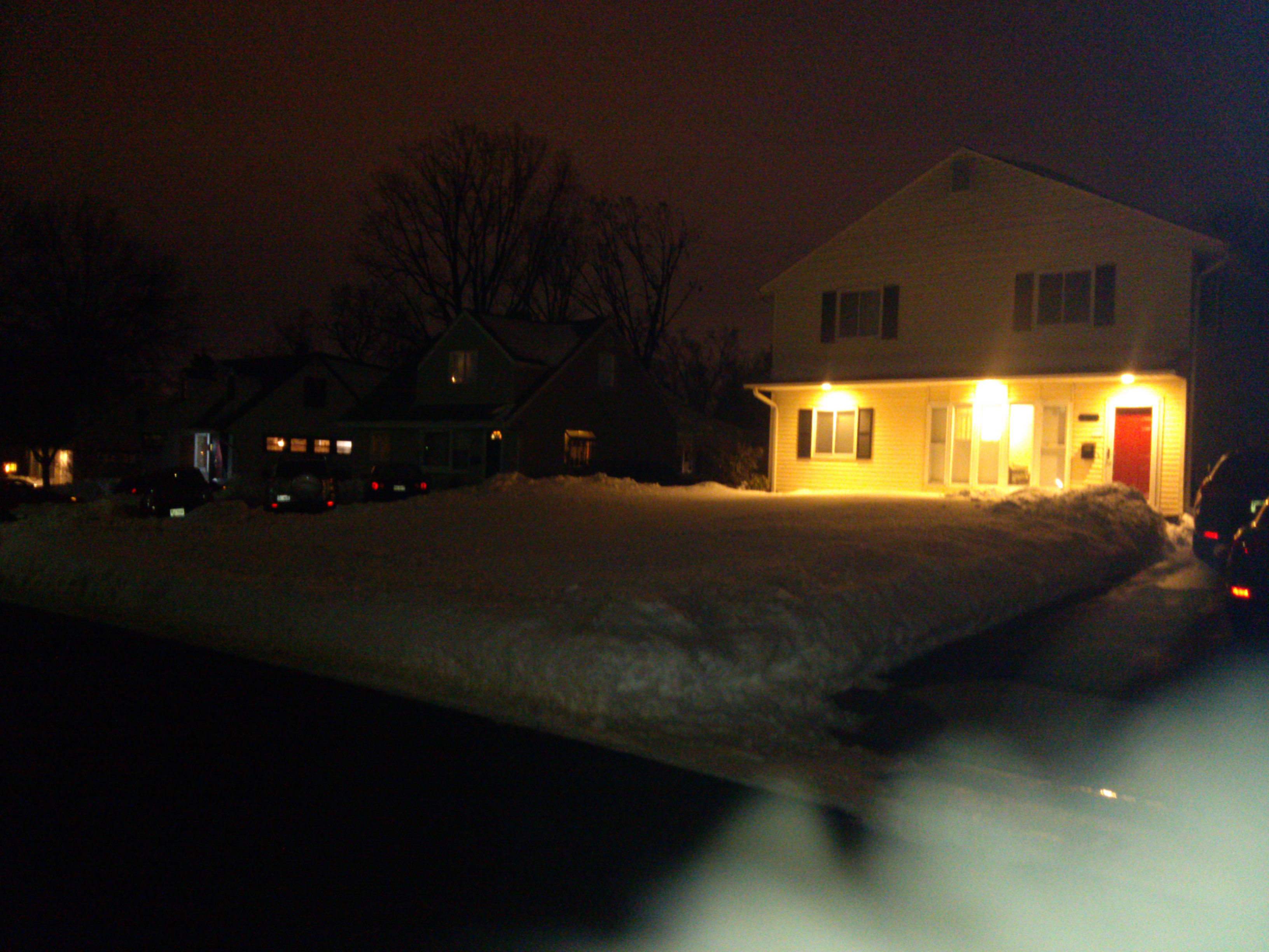 Winter night in Bucknell