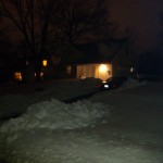 Winter night in Bucknell