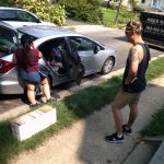Stuart Nesbitt in an Arlington neighborhood